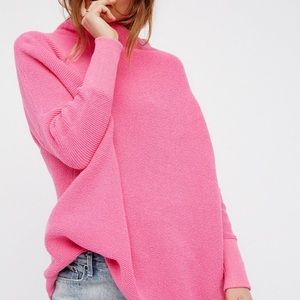 Free people slouchy ottoman pink